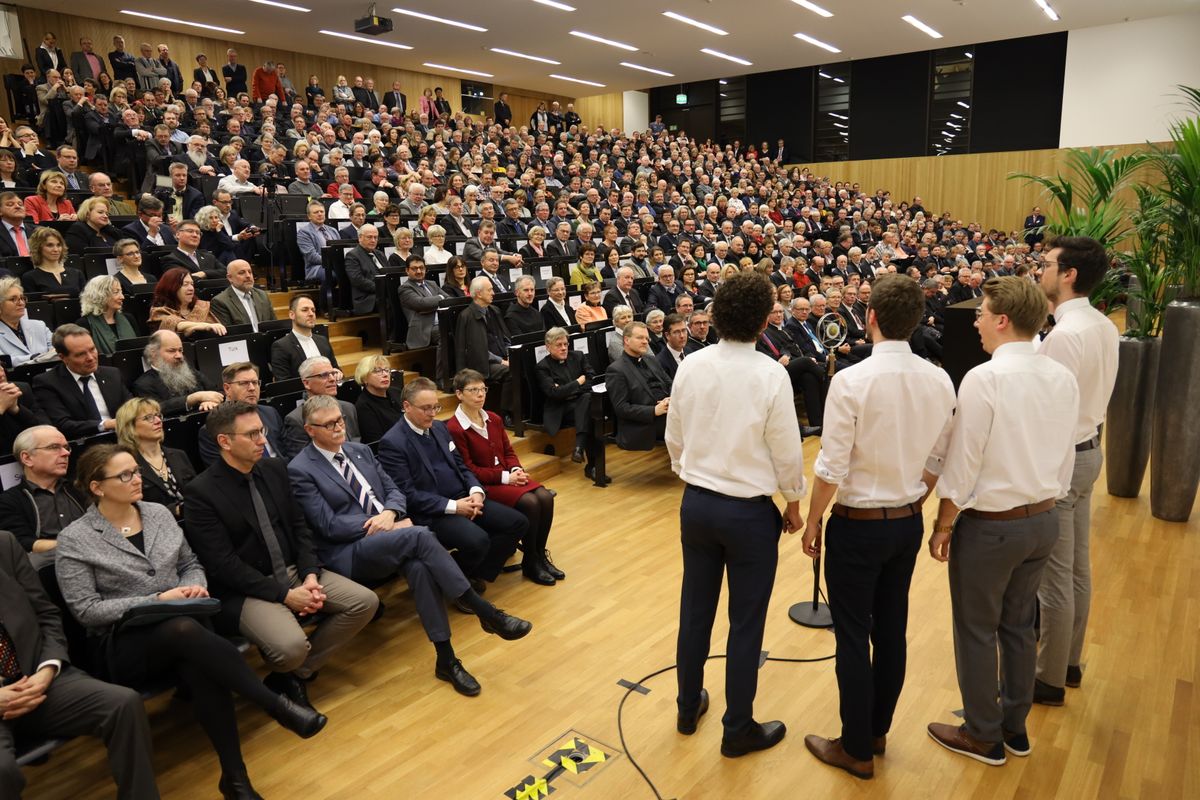 Das Ensemble "Quints" sorgte für den musikalischen Rahmen und bekam dafür viel Applaus.