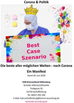 Anregungen für eine bestmögliche Welt nach Corona gibt ein Manifest der Katholischen Arbeitnehmer-Bewegung.