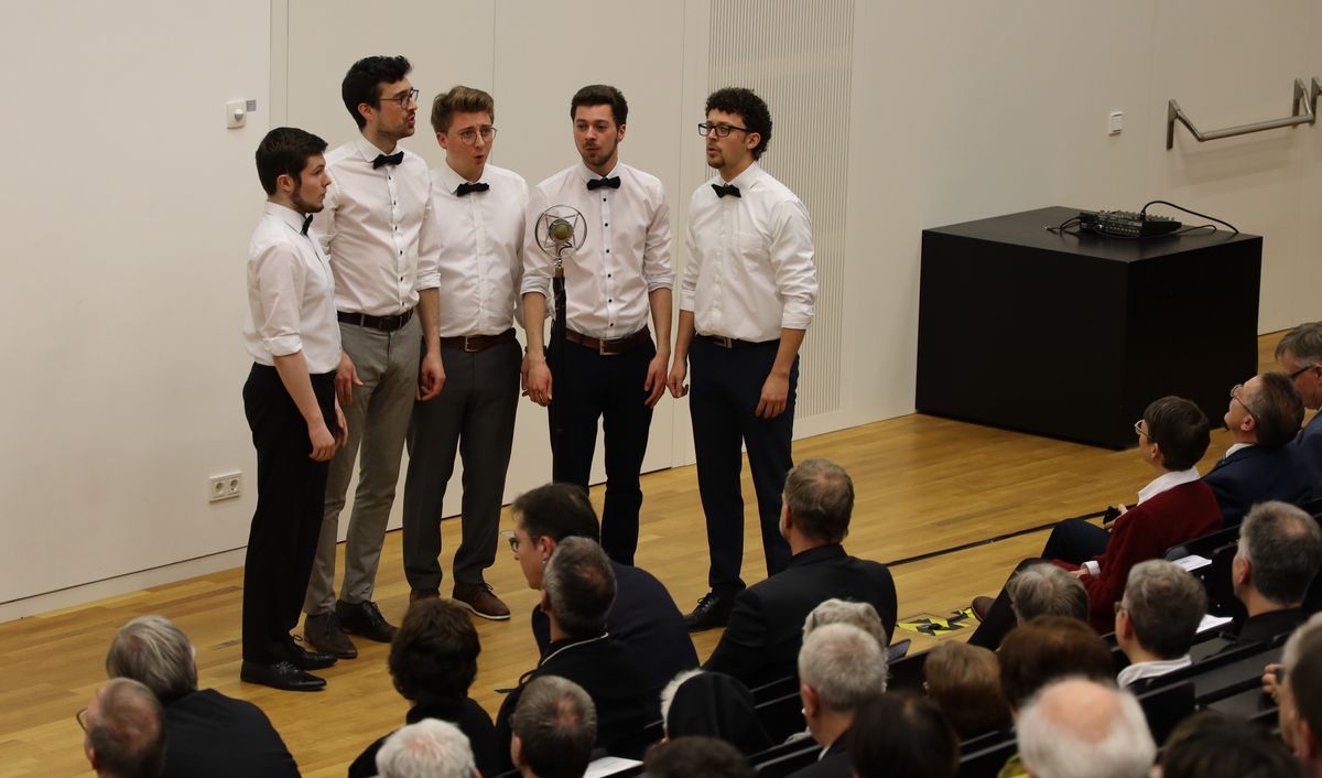 Das Ensemble "Quints" sorgte für den musikalischen Rahmen und bekam dafür viel Applaus.