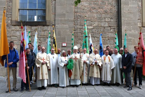 Bischof Dr. Franz Jung feierte mit den Delegierten des Bundestags des christlichen Sportverbands DJK in der Bad Neustädter Pfarrkirche Mariä Himmelfahrt am Sonntag, 18. Mai, einen Gottesdienst.