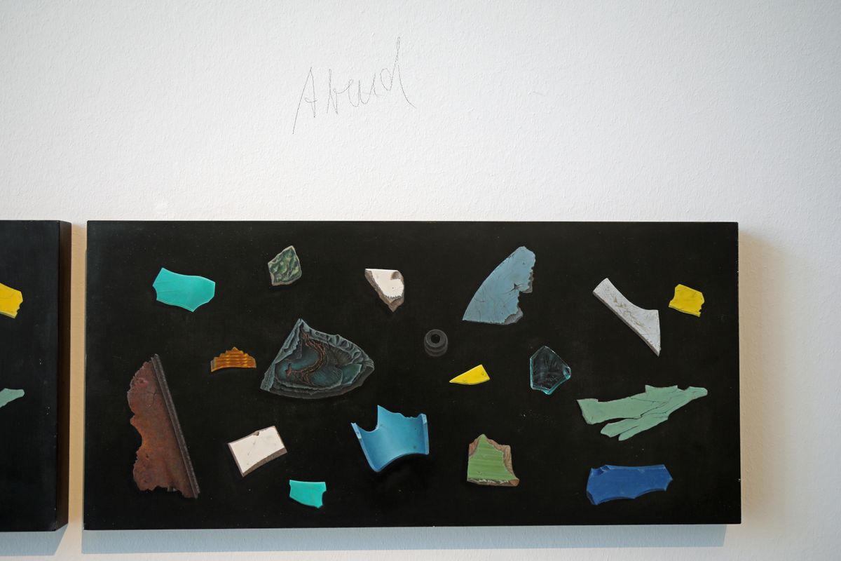 Das Werk besteht aus vier exakt gleichen Motiven. "Der einzige Unterschied ist der Lichteinfall", sagt Ute Rakob. 