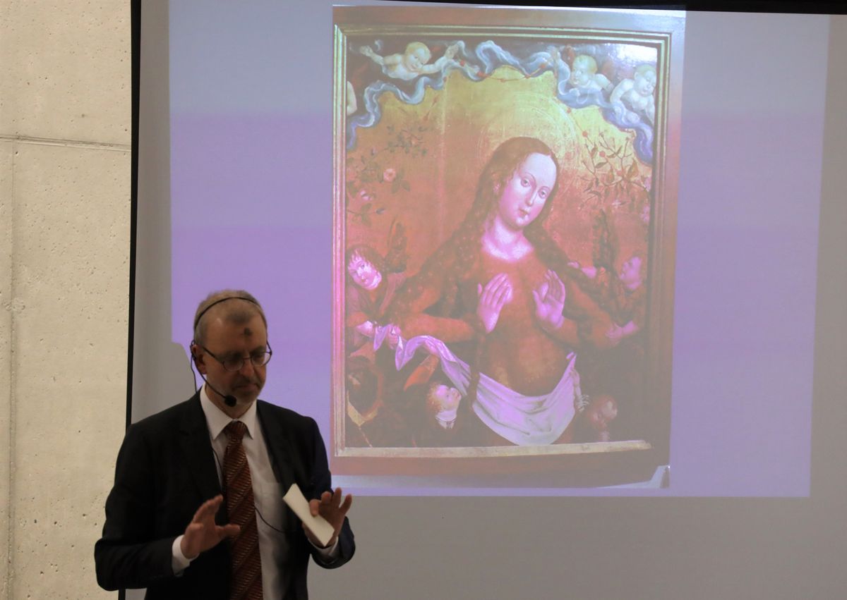 Im Museum am Dom referierte Dr. Matthias Weniger vom Bayerischen Nationalmuseum München über "Die behaarte Frau - Ökonomie und Virtuosität im Schaffen von Tilman Rimenschneider".