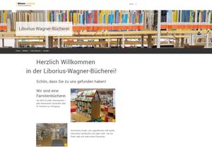 Die Würzburger Liborius-Wagner-Bücherei bietet den Nutzern die Möglichkeit, im Internet verfügbare Bücher zu recherchieren und diese dann zu einem vereinbarten Termin zur Ausleihe abzuholen. Die Würzburger Liborius-Wagner-Bücherei bietet den Nutzern die Möglichkeit, im Internet verfügbare Bücher zu recherchieren und diese dann zu einem vereinbarten Termin zur Ausleihe abzuholen.