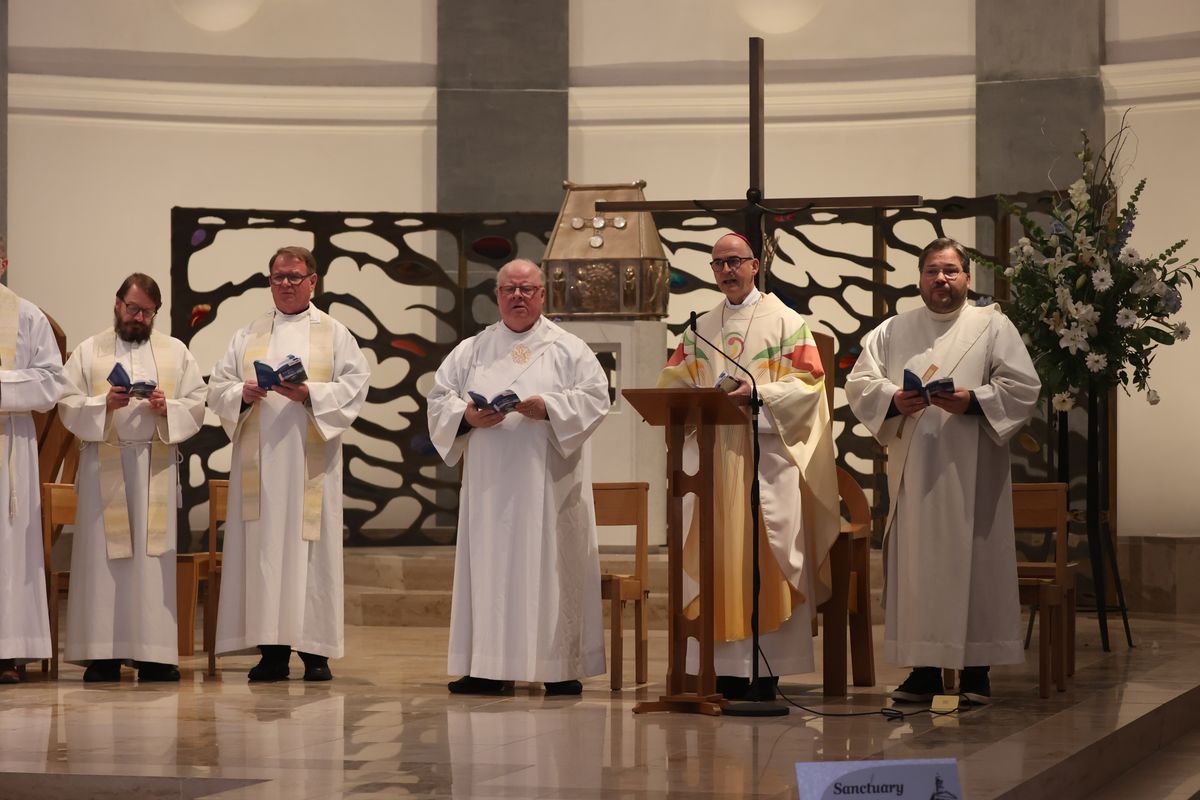 Bischof Dr. Franz Jung feierte am Festtag des heiligen Franziskus in der Kathedrale des heiligen Mél in Longford einen Gottesdienst. Im Anschluss lud die Pfarrei zum Kaffee in das Untergeschoss ein.