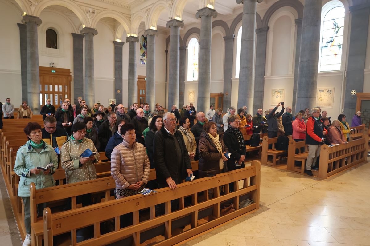 Bischof Dr. Franz Jung feierte am Festtag des heiligen Franziskus in der Kathedrale des heiligen Mél in Longford einen Gottesdienst. Im Anschluss lud die Pfarrei zum Kaffee in das Untergeschoss ein.