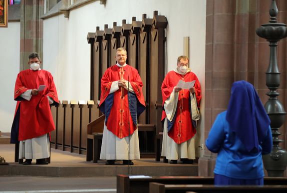 Generalvikar Dr. Jürgen Vorndran feierte zur Kiliani-Wallfahrt der Marktkaufleute und Schausteller einen Gottesdienst in der Marienkapelle.