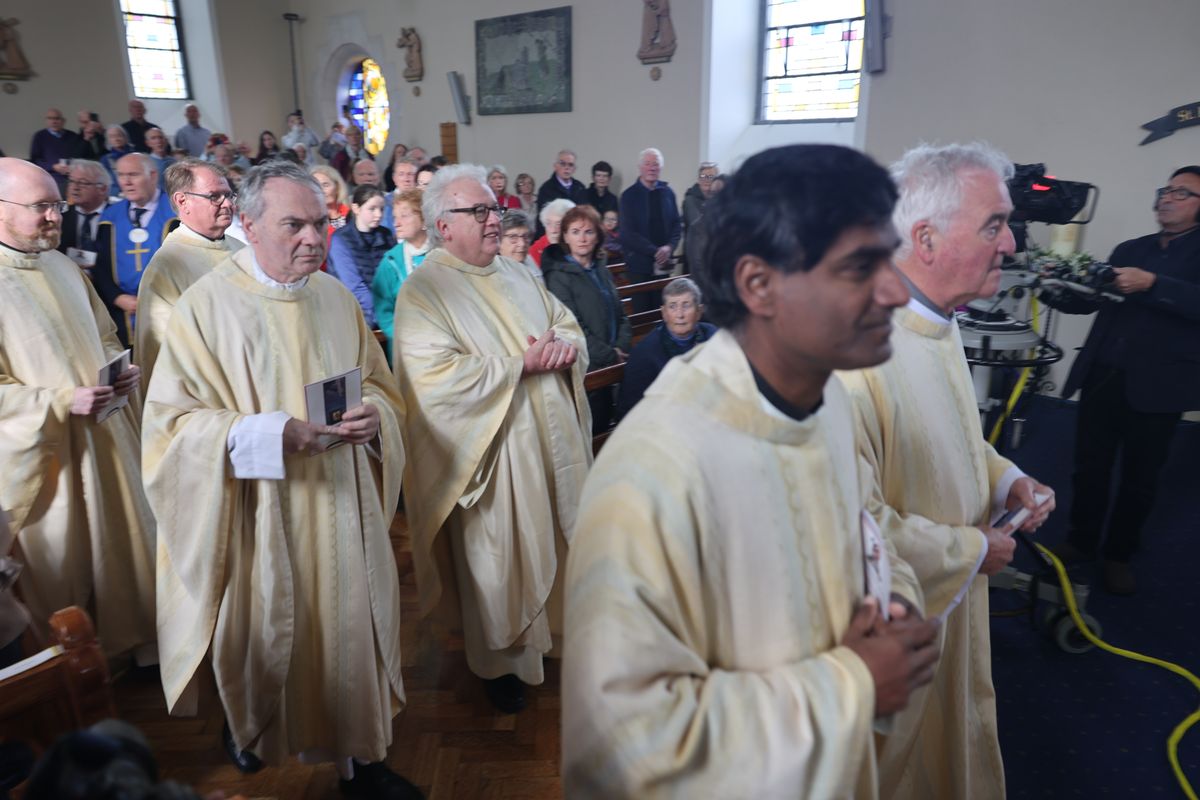 Mit einer Prozession durch den Ort, einem Gottesdienst in der Kilianskirche und einem gemeinsamen Mittagessen von Deutschen und Iren in der Saint Kilian