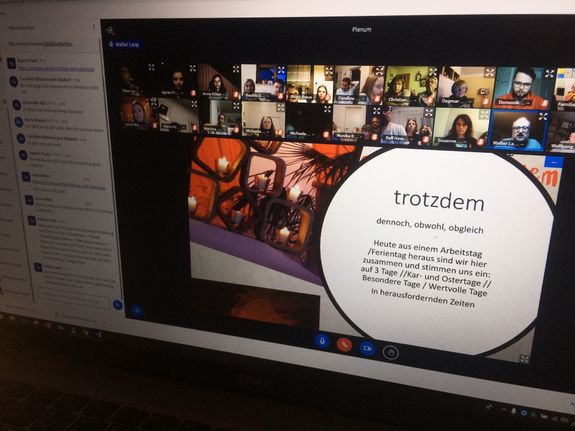 Auf der virtuellen Bildungsplattform "Kolping-Campus" waren Räume für Workshops und Austausch eingerichtet. Auf der virtuellen Bildungsplattform "Kolping-Campus" waren Räume für Workshops und Austausch eingerichtet.