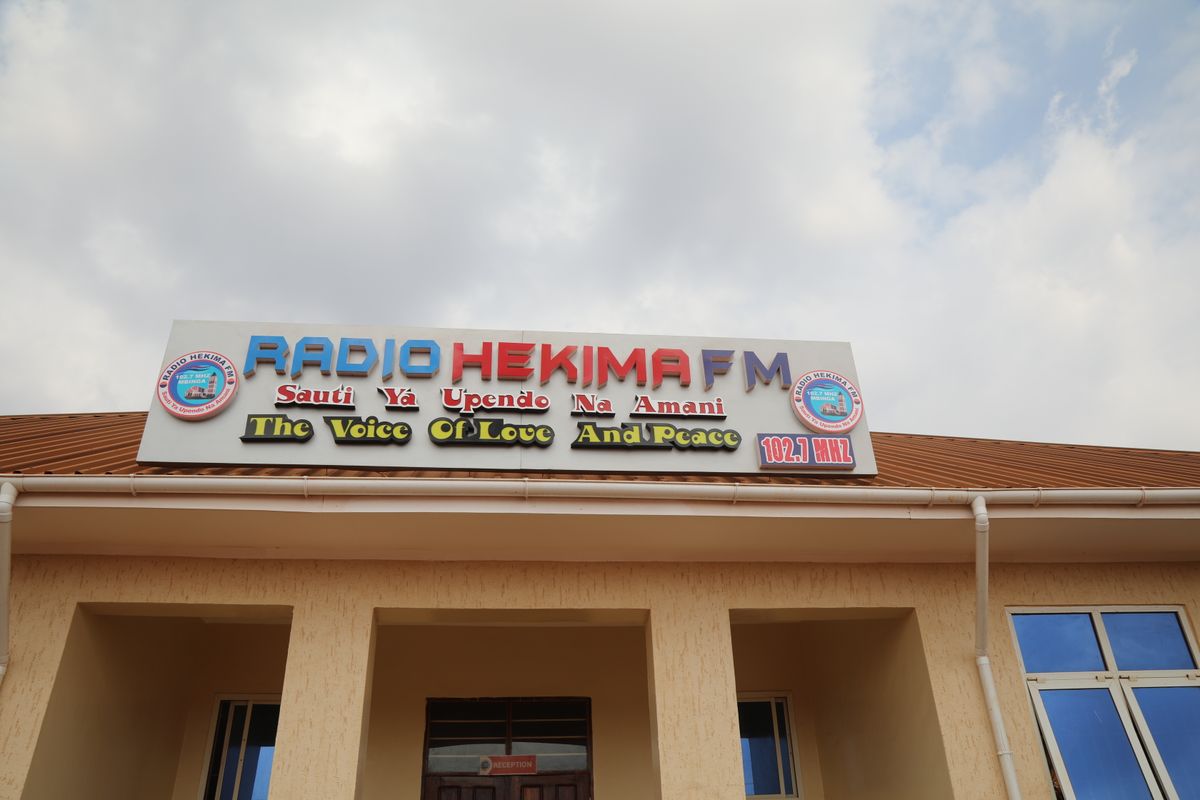 Die Radiostation von "Radio Hekima".