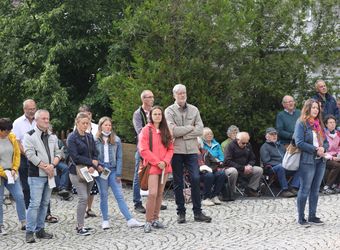 Bischof Dr. Franz Jung feierte am Montagabend, 5. Juli, einen Kiliani-Pontifikalgottesdienst auf dem Kreuzberg.