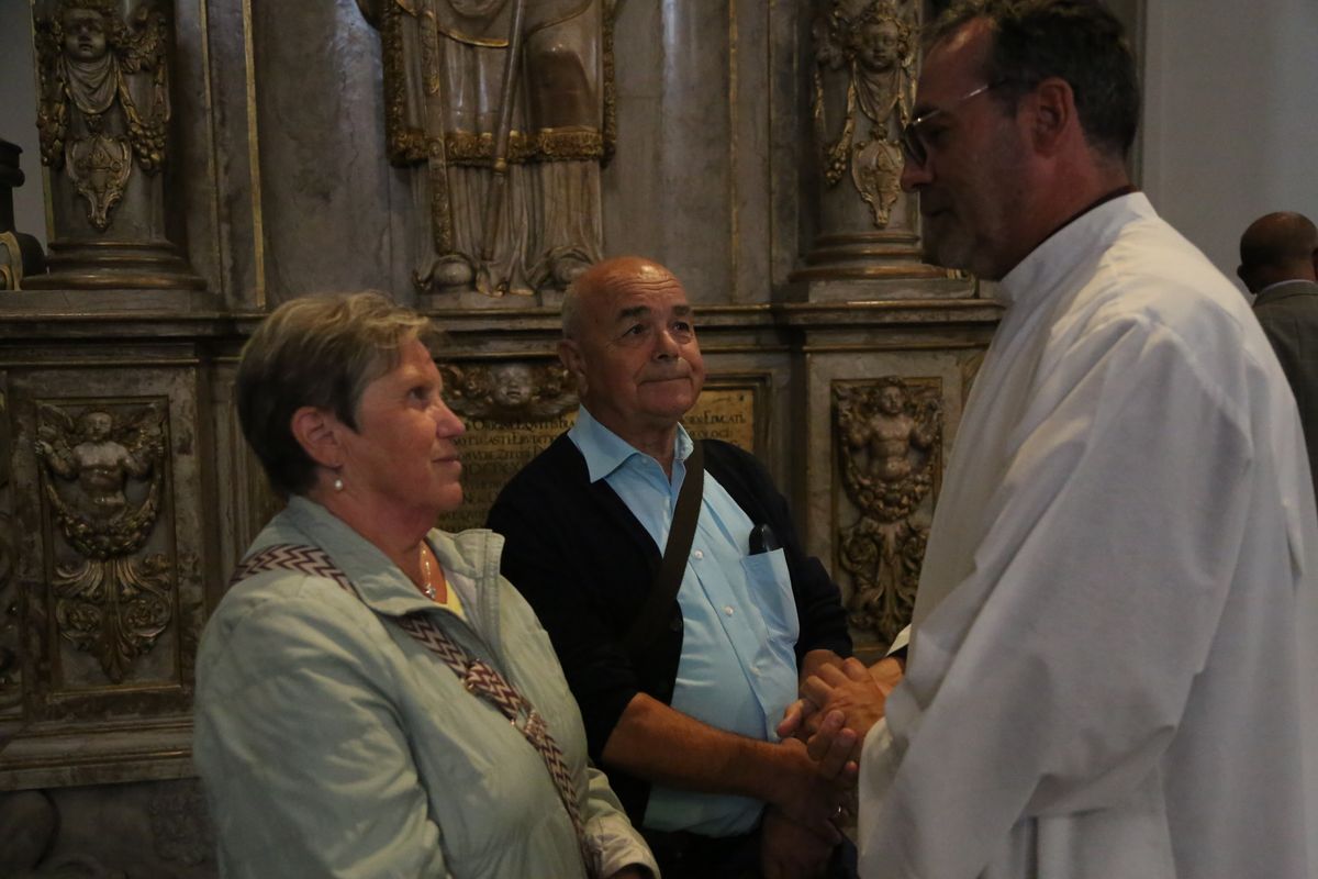 Bischof Dr. Franz Jung hat am Donnerstagnachmittag, 4. Juli, mit etwa 320 Paaren im Kiliansdom ihr goldenes oder diamantenes Ehejubiläum gefeiert.
