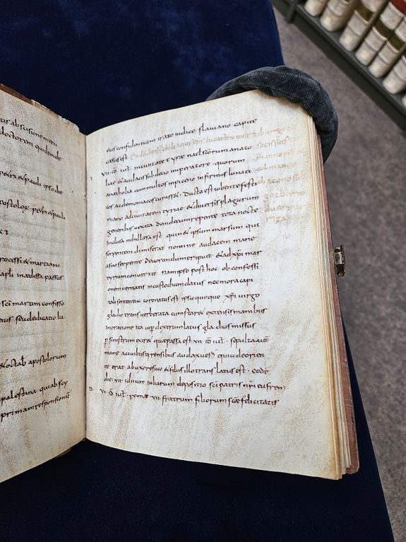Die erste schriftliche Überlieferung des Festtags des heiligen Kilian in einem historischen Martyrologium.  Die erste schriftliche Überlieferung des Festtags des heiligen Kilian in einem historischen Martyrologium.
