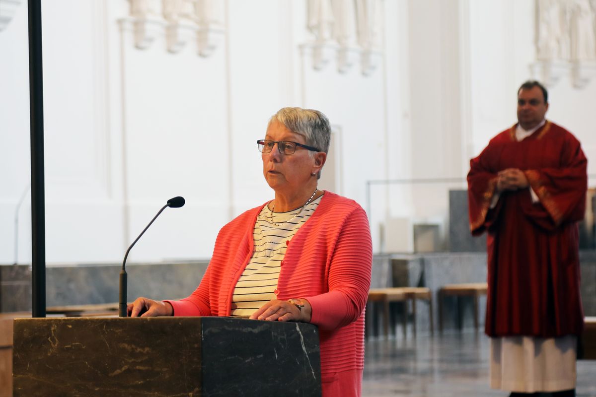 Bischof Dr. Franz Jung feierte am Donnerstag, 10. Juli 2025, einen Kiliani-Wallfahrtsgottesdienst mit Gläubigen aus der Region Würzburg. Eine Begegnung auf dem Kiliansplatz schloss sich an.