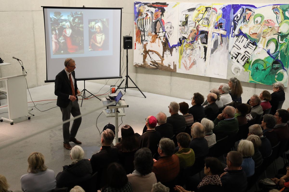 Im Museum am Dom referierte Dr. Matthias Weniger vom Bayerischen Nationalmuseum München über "Die behaarte Frau - Ökonomie und Virtuosität im Schaffen von Tilman Rimenschneider".