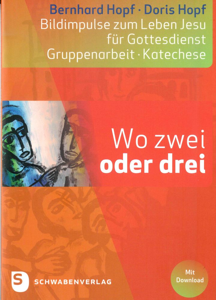 Eine Materialsammlung für alle, die mit Hilfe von Impulsen, Bildern und Liedern der Wirklichkeit Gottes im eigenen Leben nachspüren möchten, bietet das Buch „Wo zwei oder drei“ von Bernhard und Doris Hopf. 