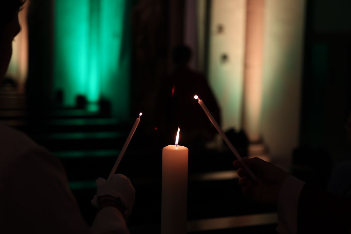 Die "Nacht der Hoffnung" am Samstagabend, 13. Juli, der Kiliani-Wallfahrtswoche lud zu Besinnung, Gebet und Kraftschöpfen in den Kiliansdom ein. Viele Passanten nutzten das Angebot, das um Mitternacht endete.