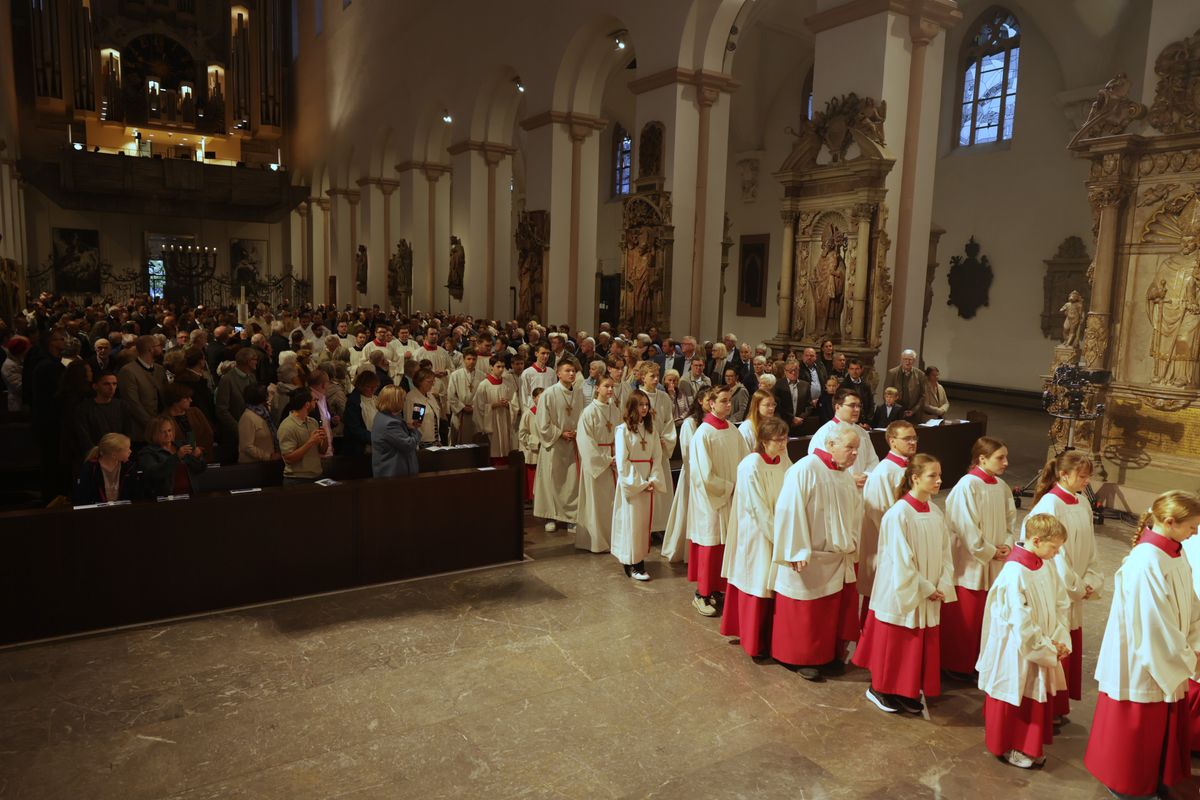Bei einem Pontifikalgottesdienst am Samstag, 27. September, weihte Weihbischof Paul Reder drei Männer im Würzburger Kiliansdom zu Diakonen.
