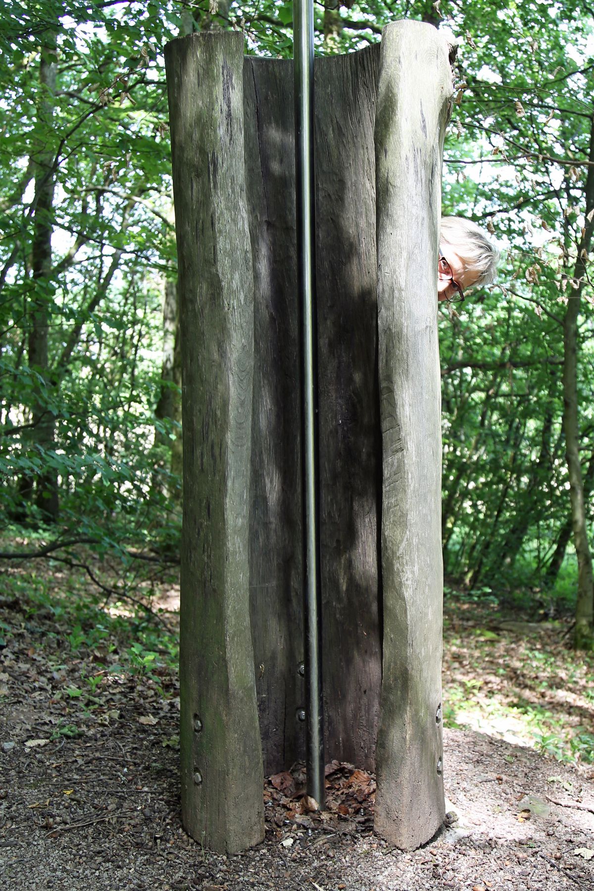 „Verborgen“ hat der Künstler diese Skulptur genannt.