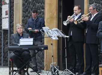 Bischof Dr. Franz Jung feierte am Montagabend, 5. Juli, einen Kiliani-Pontifikalgottesdienst auf dem Kreuzberg.