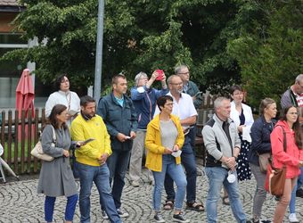 Bischof Dr. Franz Jung feierte am Montagabend, 5. Juli, einen Kiliani-Pontifikalgottesdienst auf dem Kreuzberg.