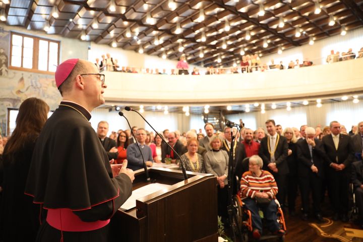 Bischof Dr. Franz Jung war Hauptredner beim Neujahrsempfang der Stadt Würzburg am Sonntag, 12. Januar 2020, im Rathaus.
