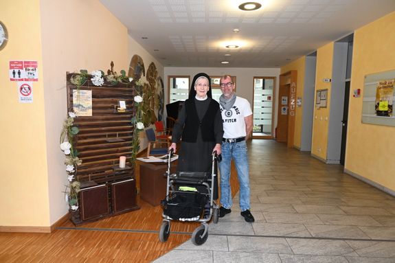 Schwester Hiltrudis Gratt und Wolfgang Stenke Schwester Hiltrudis Gratt und Wolfgang Stenke