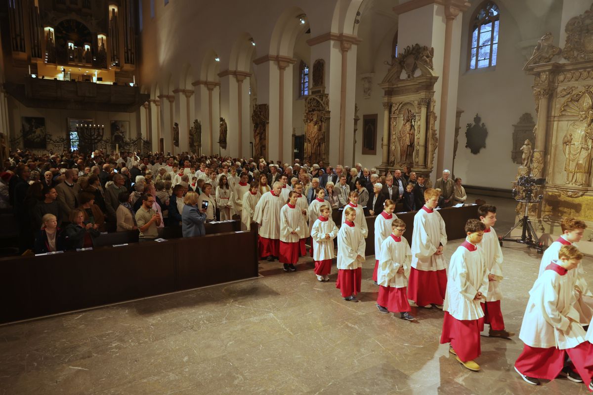 Bei einem Pontifikalgottesdienst am Samstag, 27. September, weihte Weihbischof Paul Reder drei Männer im Würzburger Kiliansdom zu Diakonen.