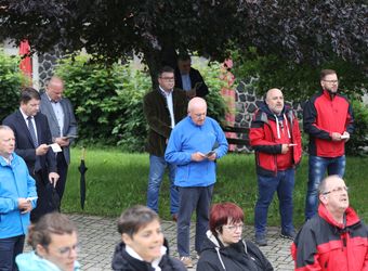 Bischof Dr. Franz Jung feierte am Montagabend, 5. Juli, einen Kiliani-Pontifikalgottesdienst auf dem Kreuzberg.