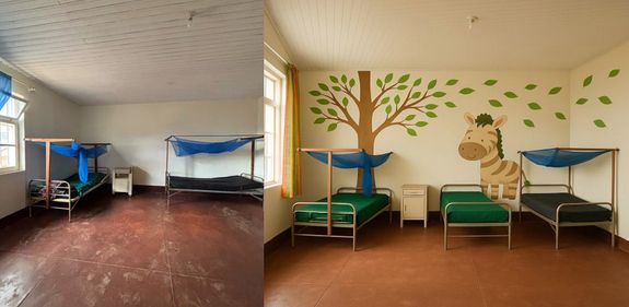 3125/0810 Kinderstation mit Herz im Krankenhaus von Litembo_60752