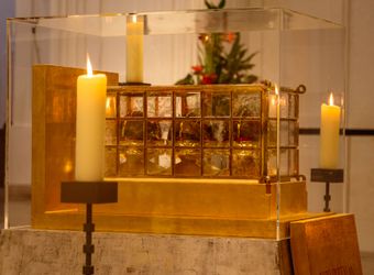 Bischof Dr. Franz Jung hat am Hochfest der Frankenapostel, Donnerstag, 8. Juli, mit haupt- und ehrenamtlichen Mitarbeiterinnen und Mitarbeitern der Caritas ein Pontifikalamt im Würzburger Kiliansdom gefeiert.