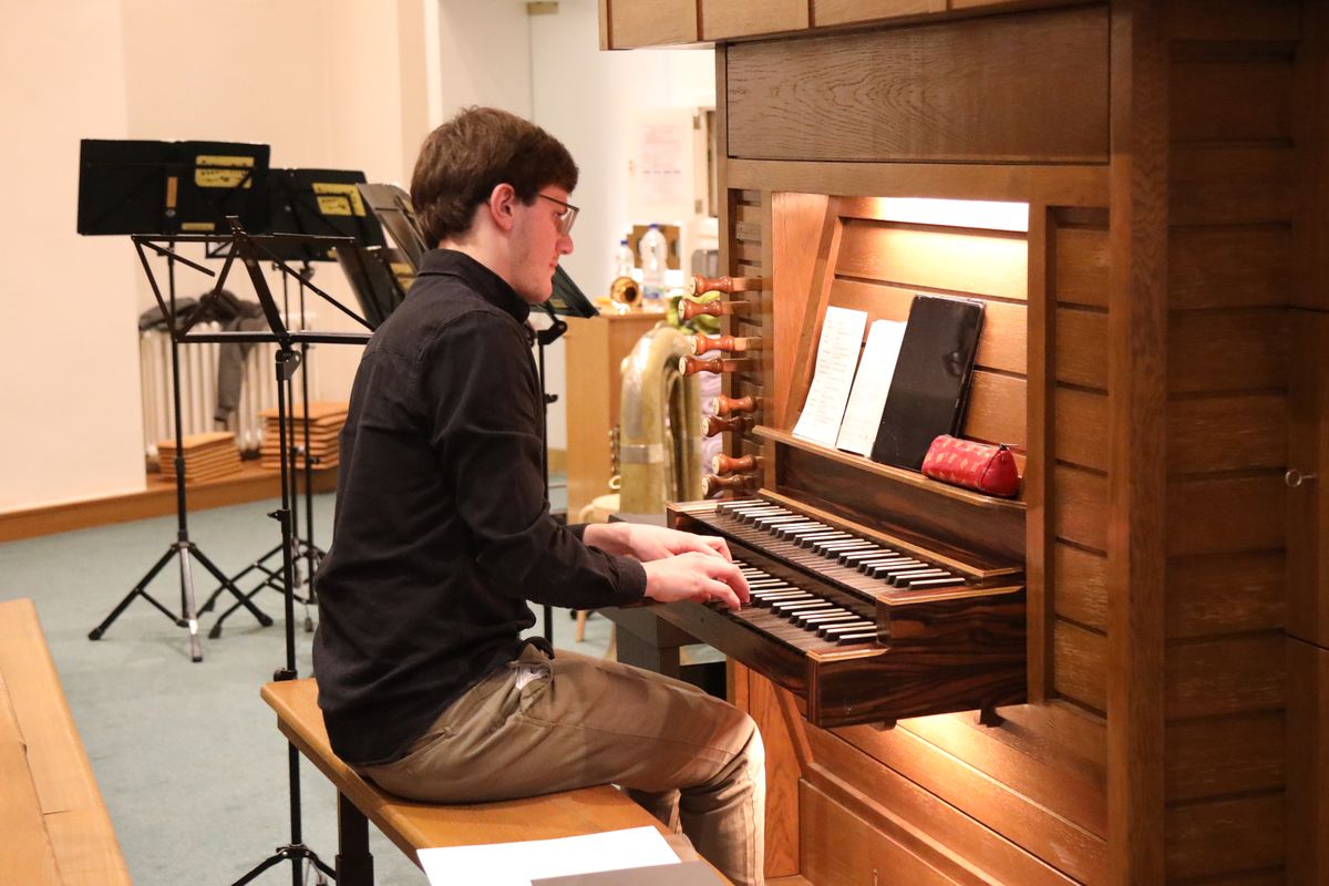 Organist Sebastian Brandl.  Organist Sebastian Brandl.