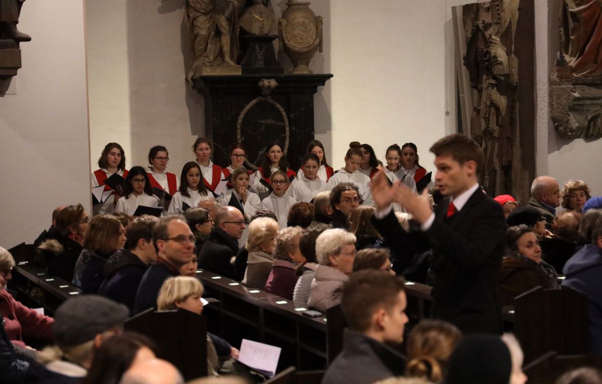 "Weihnachten traditionell" war das Konzert der Mädchenkantorei am Würzburger Dom und des Orchesters Camerata Würzburg unter der Leitung von Domkantor Alexander Rüth am dritten Adventssonntag, 15. Dezember, überschrieben.  "Weihnachten traditionell" war das Konzert der Mädchenkantorei am Würzburger Dom und des Orchesters Camerata Würzburg unter der Leitung von Domkantor Alexander Rüth am dritten Adventssonntag, 15. Dezember, überschrieben.