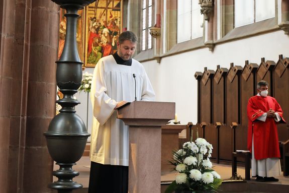 Generalvikar Dr. Jürgen Vorndran feierte zur Kiliani-Wallfahrt der Marktkaufleute und Schausteller einen Gottesdienst in der Marienkapelle.