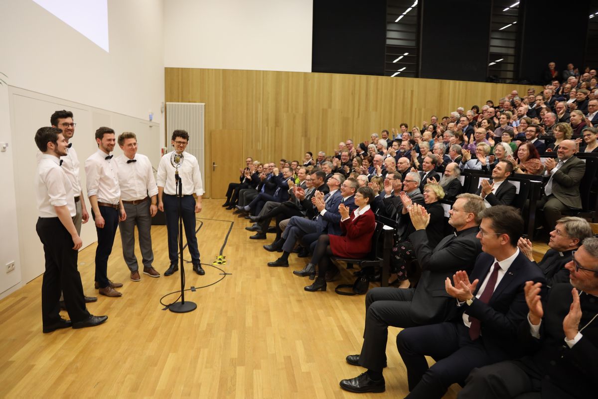 Das Ensemble "Quints" sorgte für den musikalischen Rahmen und bekam dafür viel Applaus.