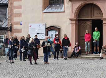 Bischof Dr. Franz Jung feierte am Montagabend, 5. Juli, einen Kiliani-Pontifikalgottesdienst auf dem Kreuzberg.