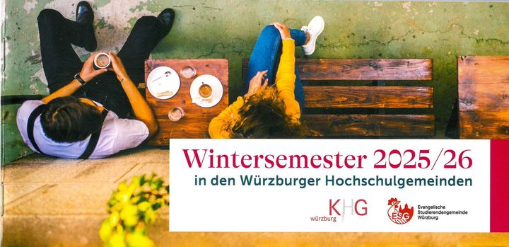 Das Programm der Katholischen Hochschulgemeinde (KHG) und der Evangelischen Studierendengemeinde (ESG) für das Wintersemester 2025/26 ist erschienen.
